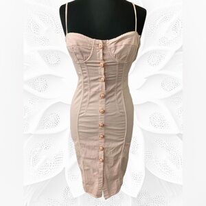 Dolce & Gabbana Bustier Corset Dress Blush Pink Small